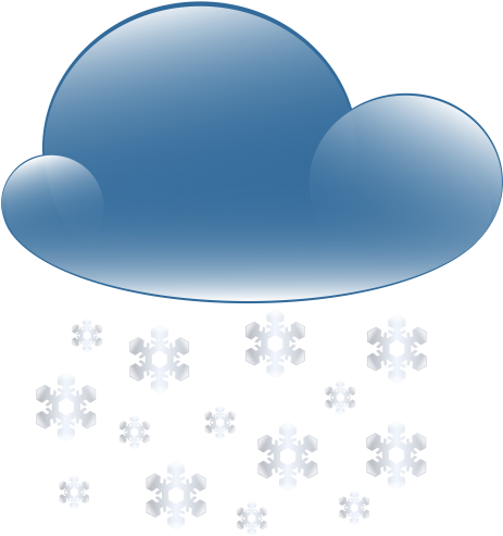 Graphic Free Library Cloud Weather Icon Png Clip Art - Snowy Clipart (470x500), Png Download
