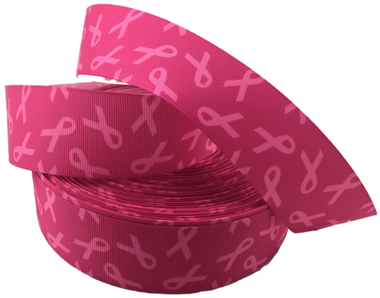 Pink Awareness Grosgrain Ribbons - Paisley (500x500), Png Download