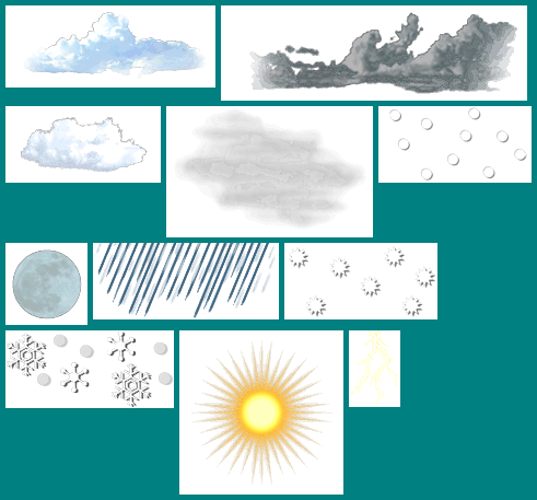 Weather Icons - Wii Forecast Channel Icons (491x457), Png Download