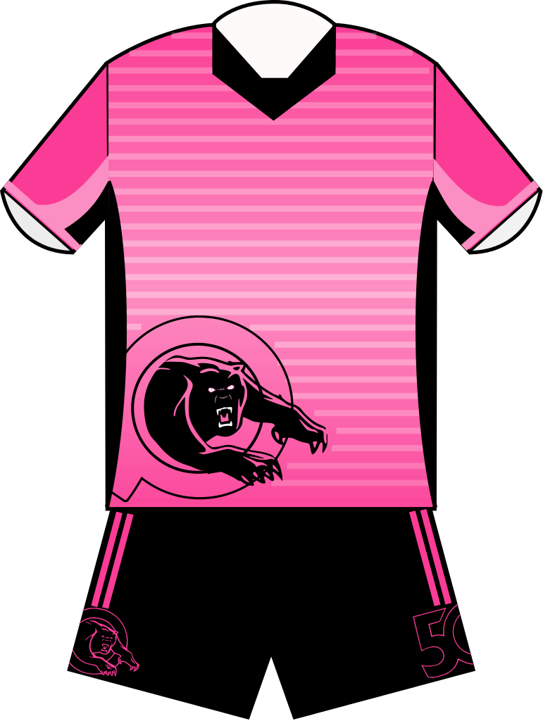 Penrith Panthers Pink Panthers Jersey - Penrith Panthers Jerseys (771x1024), Png Download