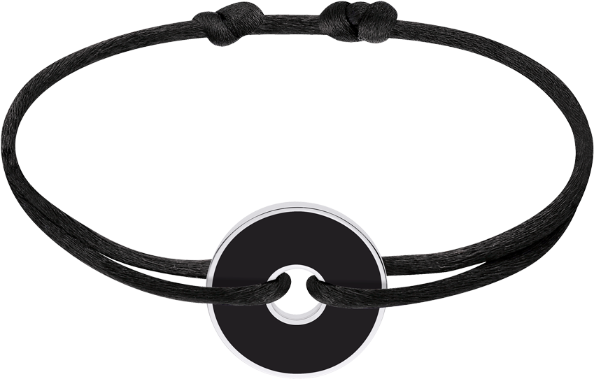 White & Black Pi Cord Bracelet - Bracelet Homme Dinh Van (850x850), Png Download