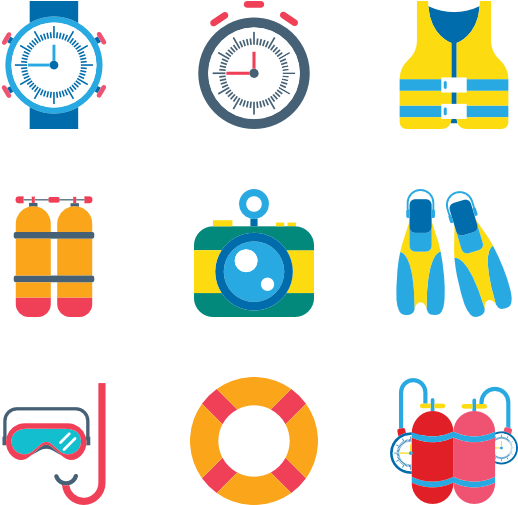 Diving - Stock Illustration (600x564), Png Download