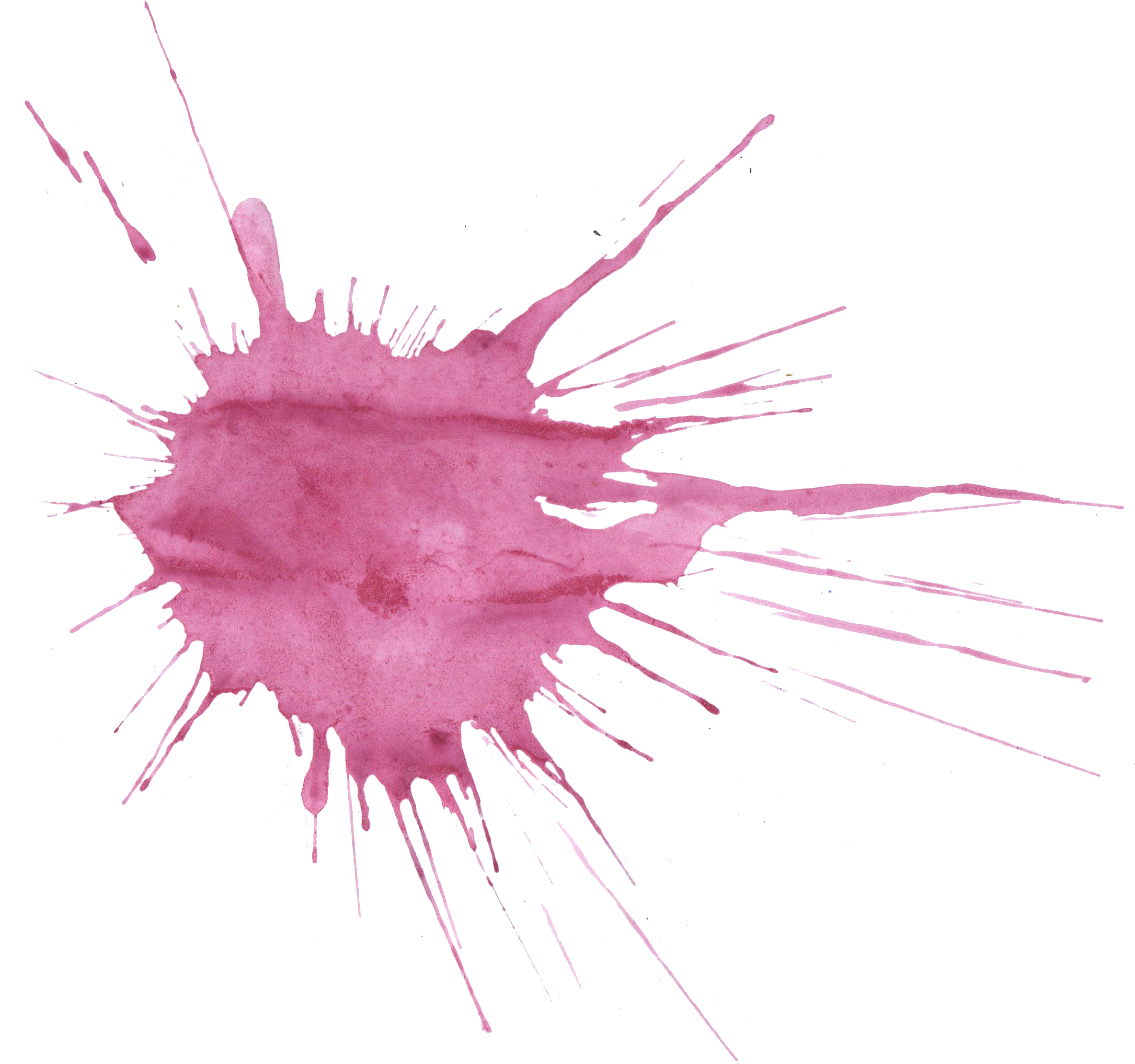 20 Purple Watercolor Splatter - Watercolor Splash Pink (2369x2221), Png Download