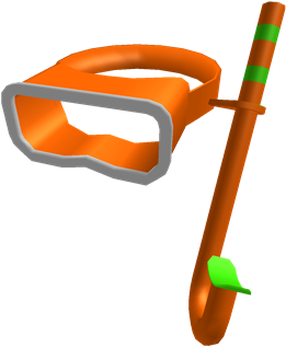 Orange Snorkel - Roblox Snorkel (420x420), Png Download