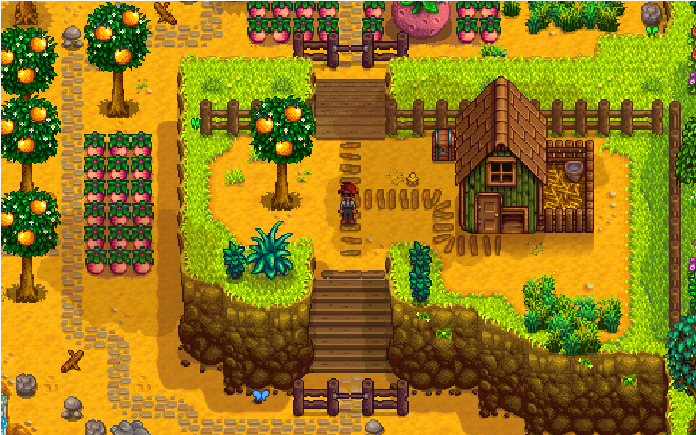 Xtile Engine Running Within Stardew Valley - Stardew Valley Starting Maps (995x792), Png Download