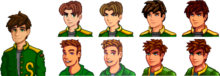 Alex Timeline - Stardew Valley Alex Hot (792x274), Png Download
