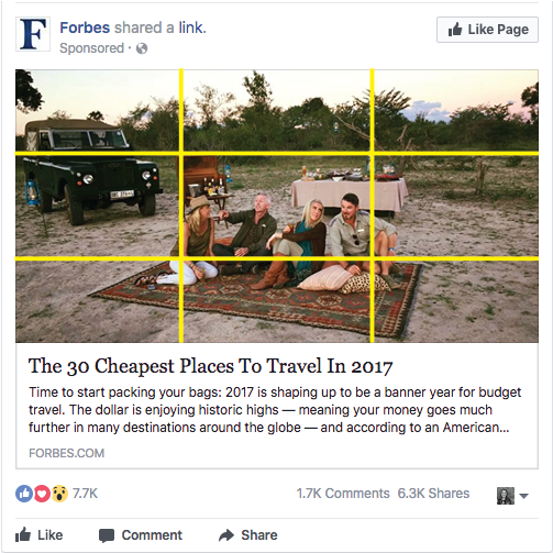 This Article Promotion Utilizes The Rule Of Thirds (792x612), Png Download