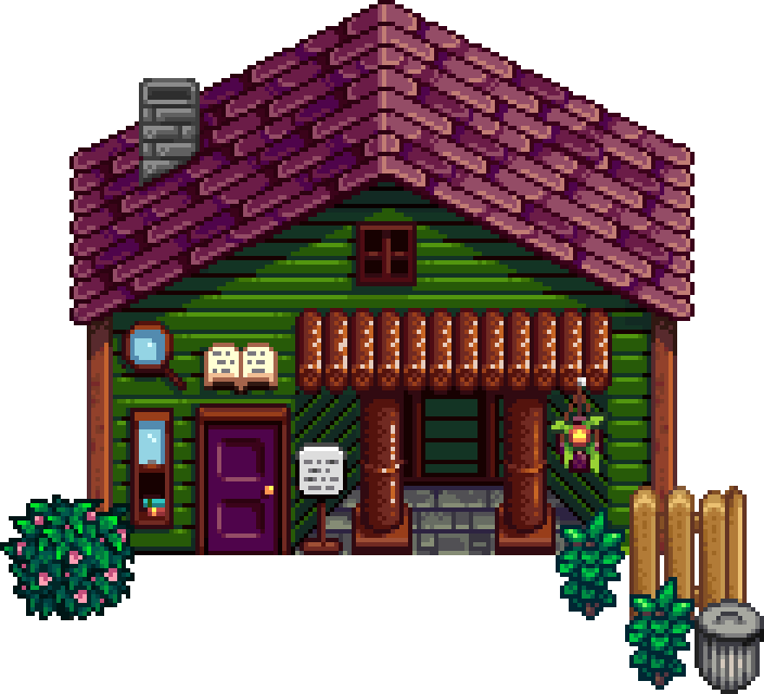 Stardew Valley Museum & Library - Video Game (704x640), Png Download