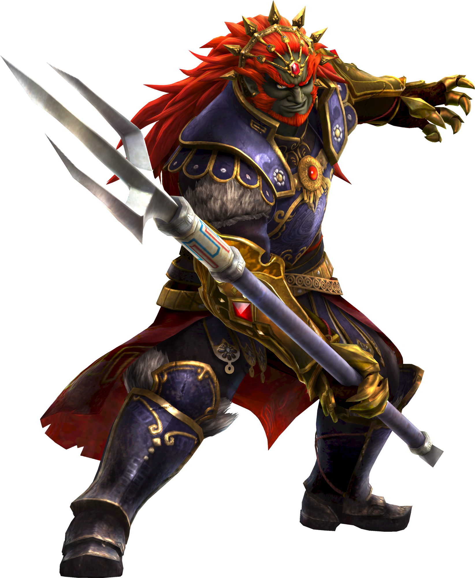 Ganondorf Trident - Hw - Hyrule Warriors Ganondorf Trident (2000x2000), Png Download
