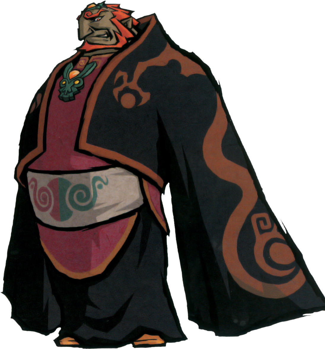 Tww Ganon - Zelda Wind Waker Ganondorf (1099x1187), Png Download
