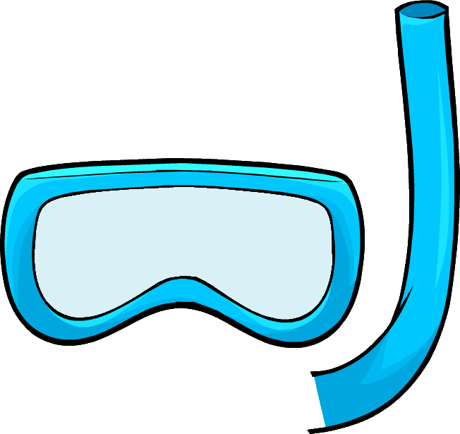 Publicado En 652 × 615 - Club Penguin Blue Snorkel (652x615), Png Download