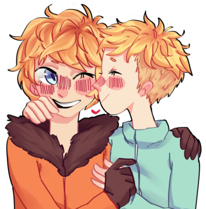 @tedioza Toma Um Presentinho Por Me Tolerar O Suficiente - Kenny X Butters Transparent (500x417), Png Download