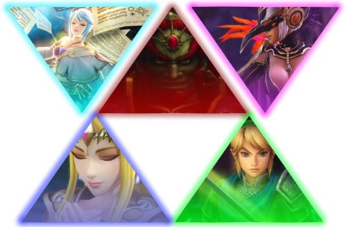 #ganondorf #legend Of Zelda #hyrule Warriors #link - Triangle (500x327), Png Download