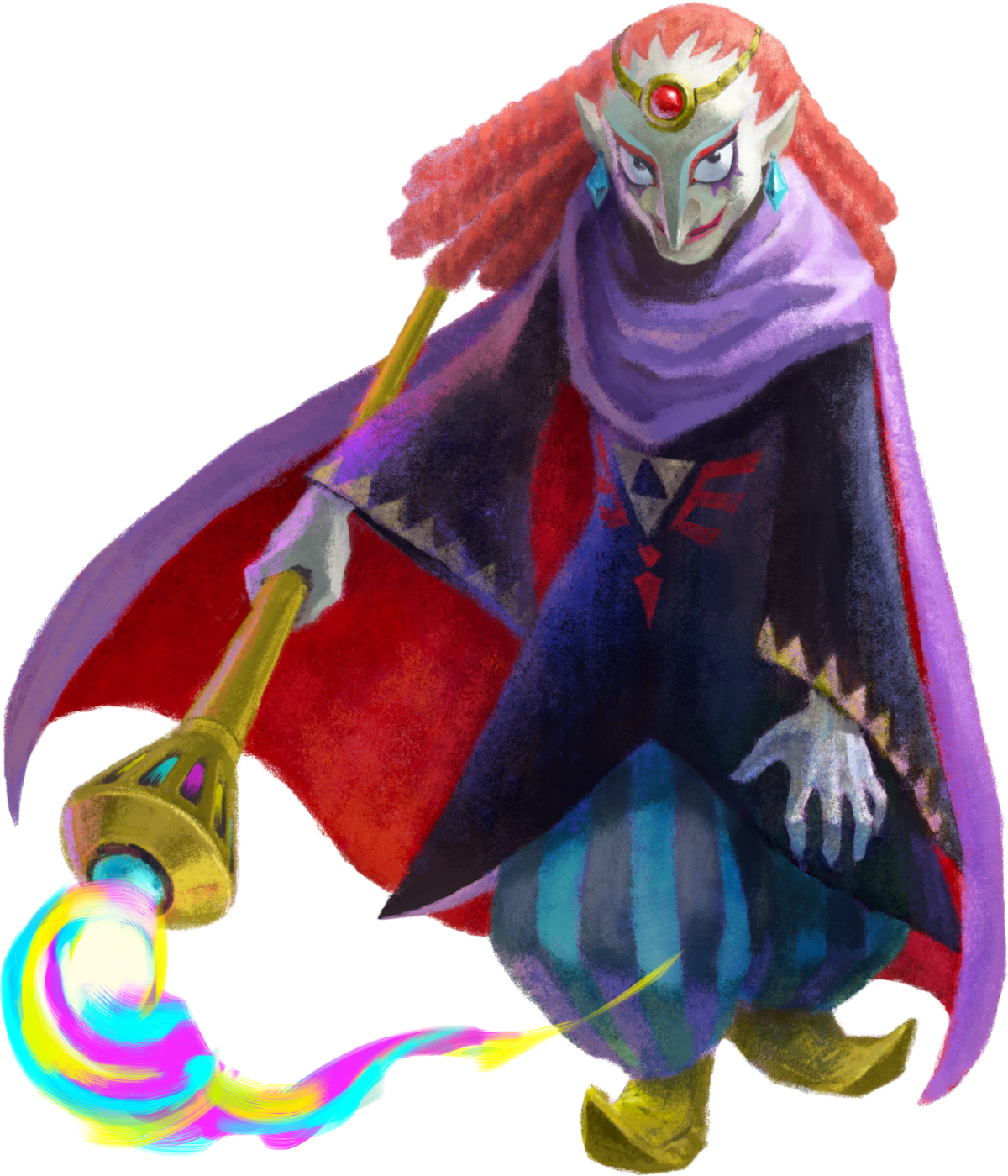 A New Demon King - Legend Of Zelda A Link Between Worlds Yuga (514x600), Png Download