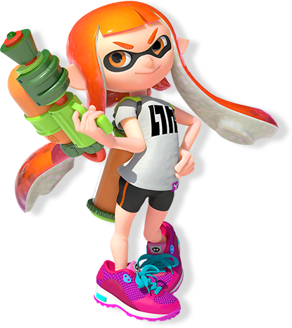 Inkling - Splatoon Inkling Girl (415x466), Png Download