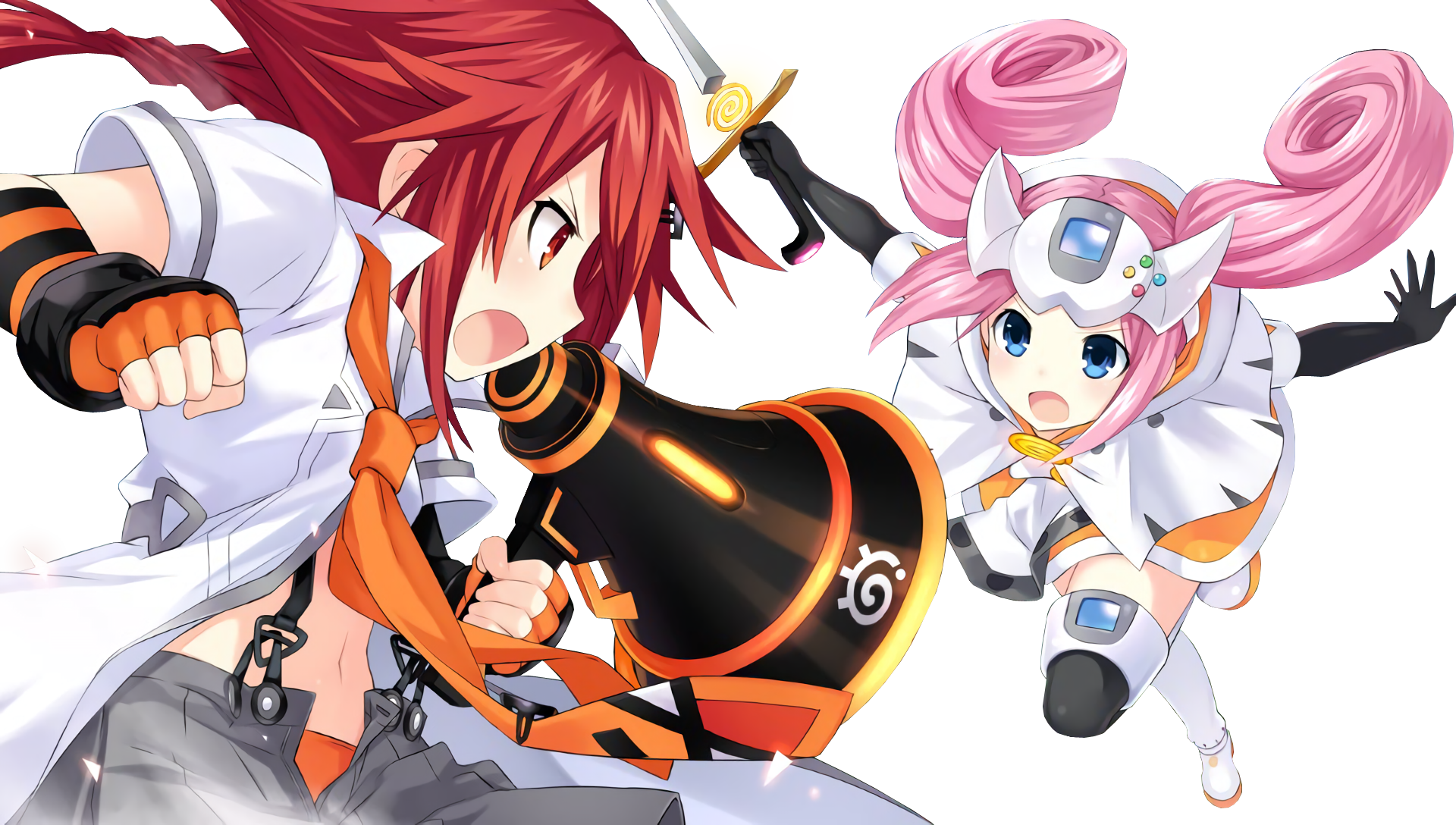 Hyperdimension Neptunia Mk2 Hyperdimension Neptunia - Superdimension Neptune Vs Sega Hard Girls (1920x1088), Png Download
