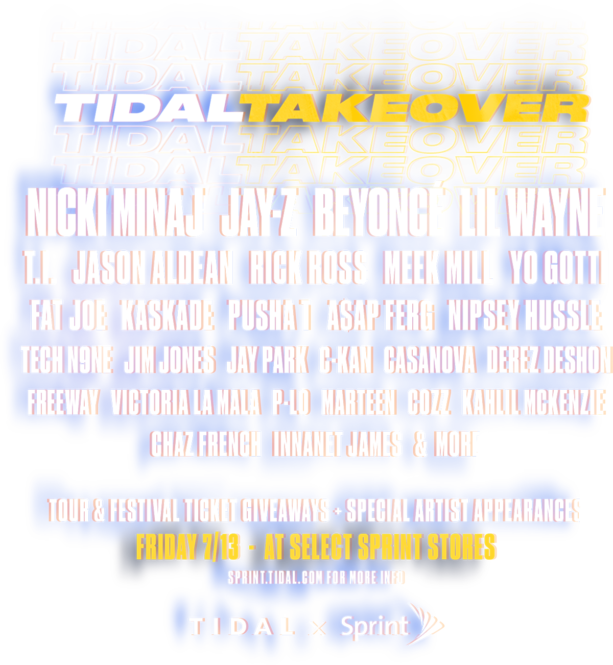 Sprint X Tidal Takeovers - Sprint Corporation (1200x1302), Png Download