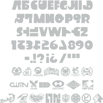 Splatoon Font Generator (420x422), Png Download