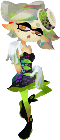 Splatoon 2 Marie, Callie And Marie, Nintendo Games, - Marie Splatoon Official Art (255x598), Png Download