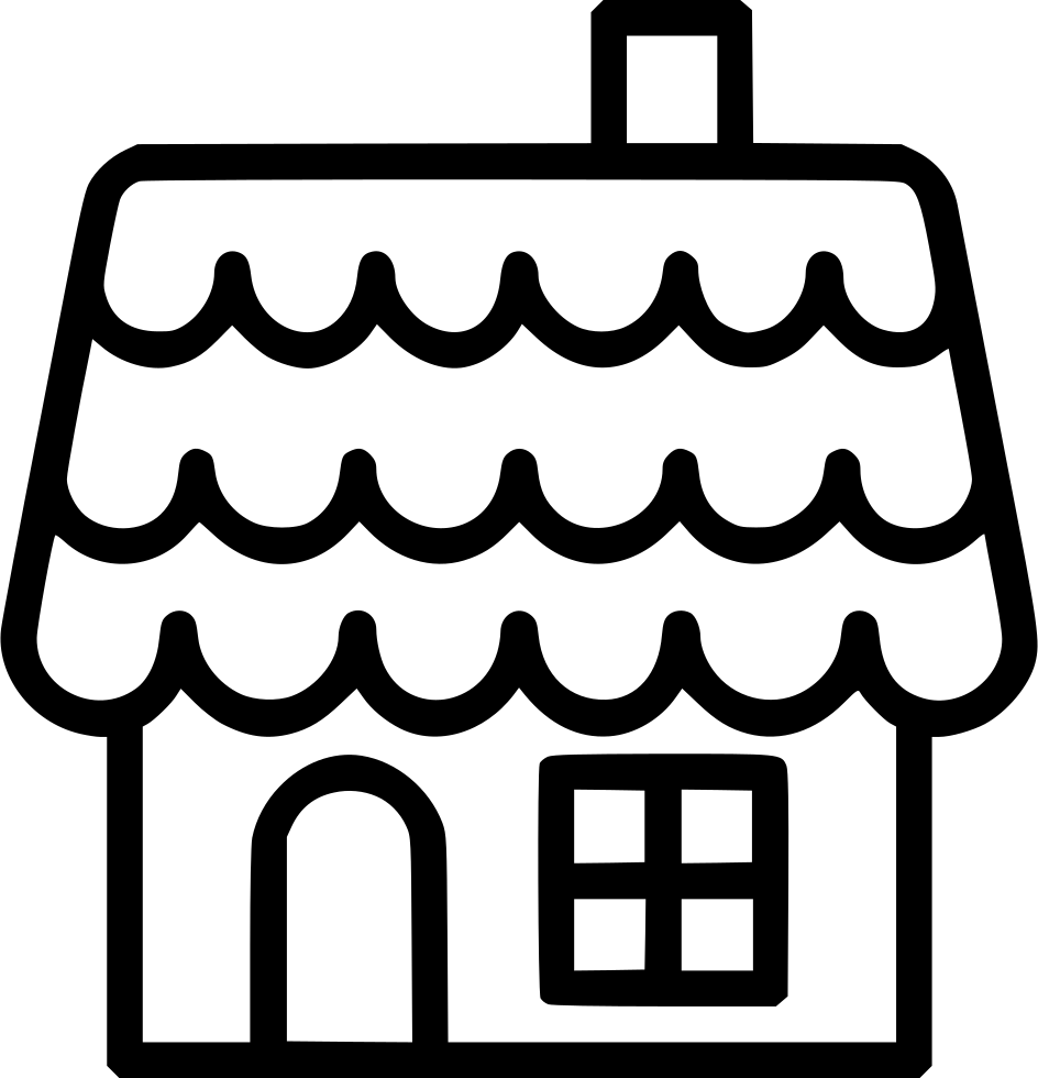 Gingerbread House Comments - Gingerbread House Icon (944x980), Png Download