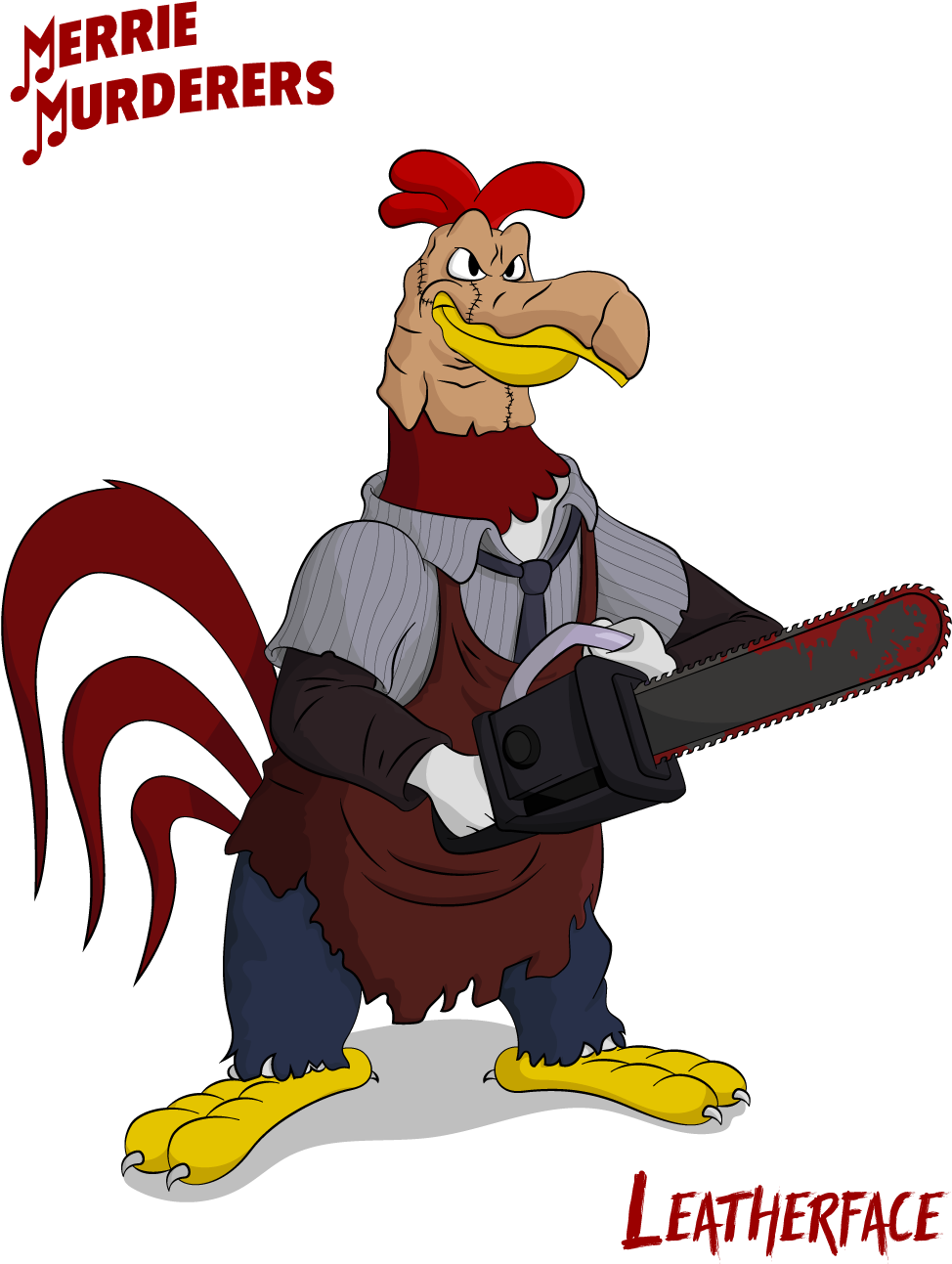 Fog Horn Leghorn/leatherface Horror Icons, Horror Films, - Merrie Murderers (1024x1352), Png Download