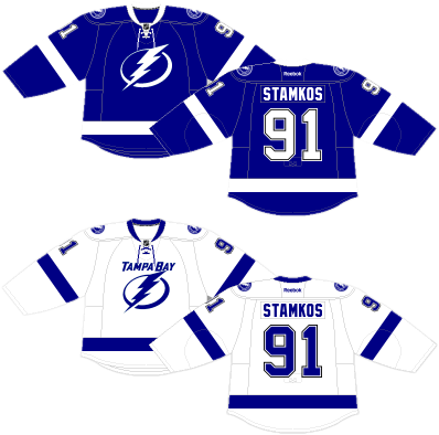 For A Few Blissful Years, From 2011 14, Tampa Bay Didn't - Tampa Bay Lightning Jersey Concept (411x411), Png Download