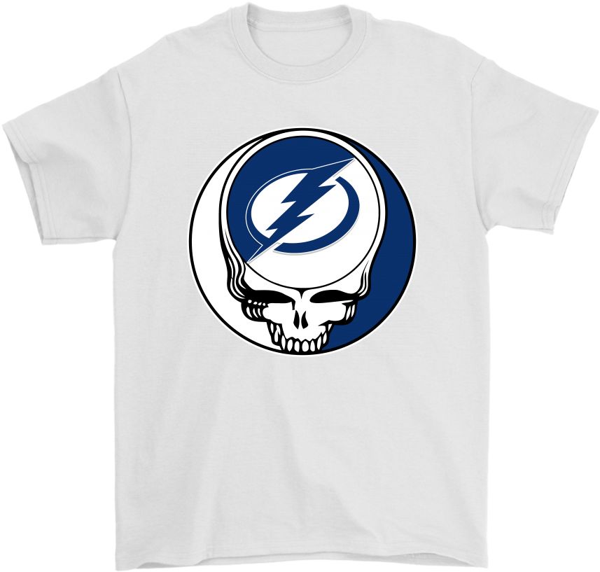 Nhl Team Tampa Bay Lightning X Grateful Dead Logo Band - Crescent (1024x1024), Png Download