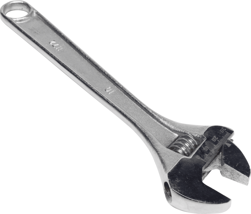 Free Png Wrench - Spanner Png (850x727), Png Download