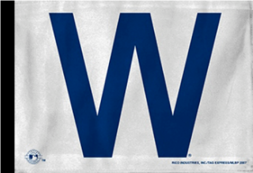 Chicago Cubs W Flag Png Jpg Freeuse Download - Mlb - Chicago Cubs W Car Flag (500x500), Png Download