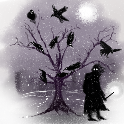 Like Every Night After Lights Out, As She Laid On Her - Art (500x500), Png Download