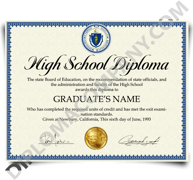 Fake Usa High School Diploma - High School Diploma Ontario (650x650), Png Download