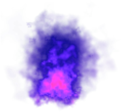 Purple Fire Trail - Blue Transparent Fire (420x420), Png Download