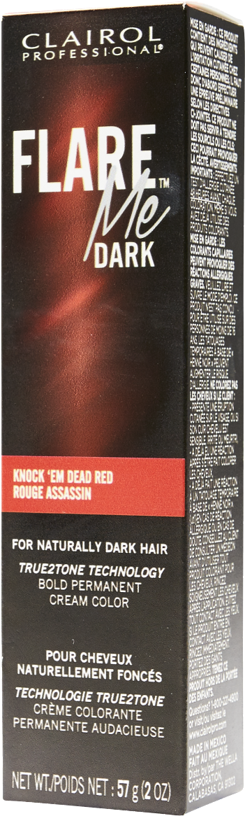Knockem Dead Red 6rr- Flare Me Dark Permanent Cream - Clairol (1500x1500), Png Download
