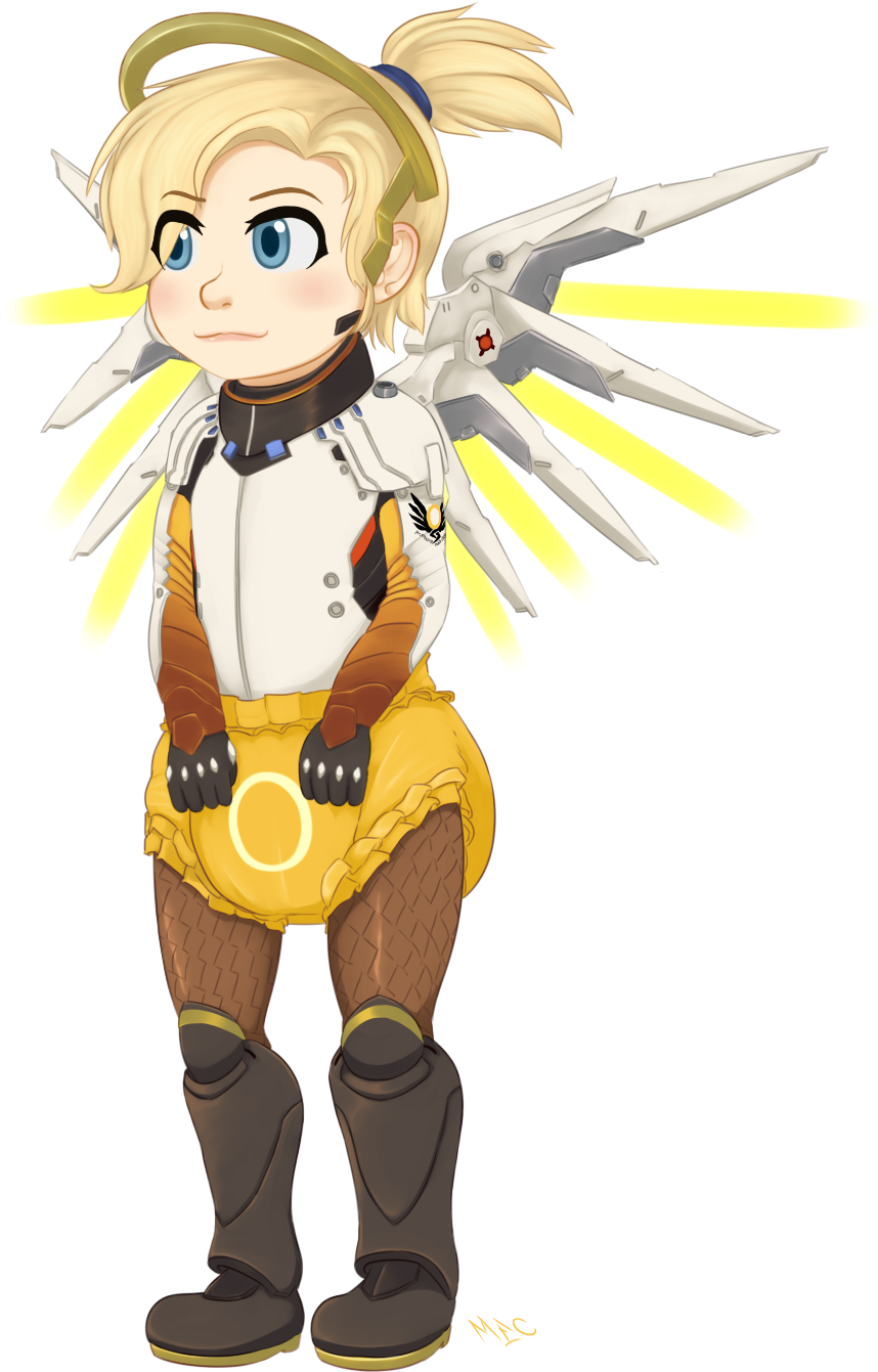Contagious Magic - Mercy - Mercy Diaper (1100x1548), Png Download