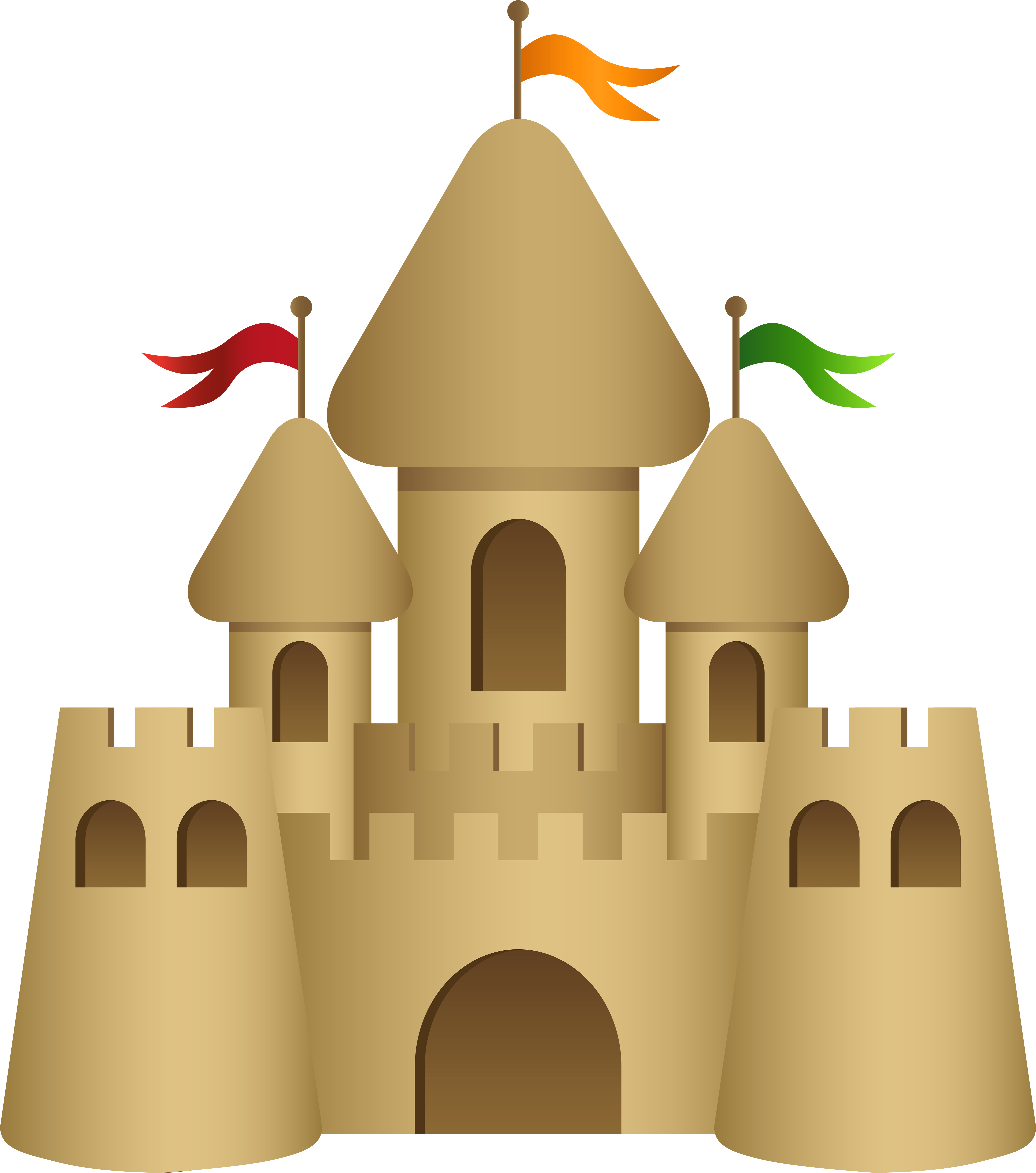 Clip Arts Related To - Sand Castle Clipart Png (5336x6000), Png Download