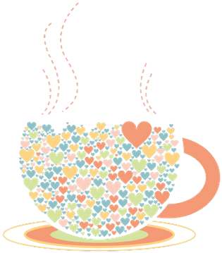 Cup Hearts Drawing - Coffe Cup Png (400x400), Png Download