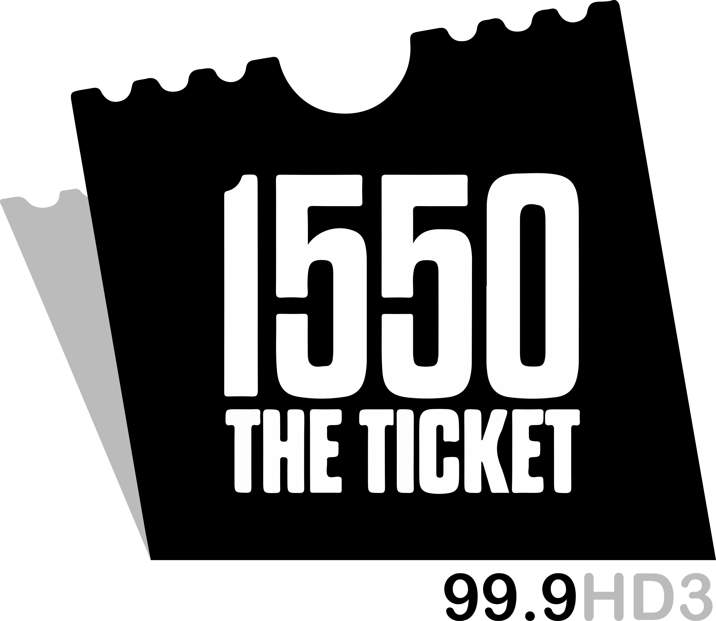 1550 The Ticket Logo Png Transparent - Capitol Broadcasting Company (2400x2082), Png Download