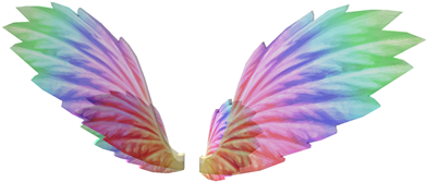 Rainbow Wings - Roblox Wings Code (420x420), Png Download