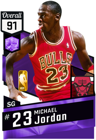 '86 Michael Jordan Amethyst Card - Nba Packs Lebron James (325x475), Png Download
