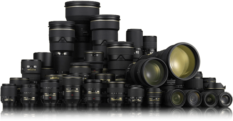Nikon-lenses - Nikon Lenses (760x409), Png Download