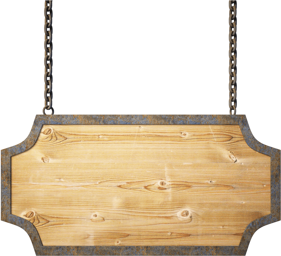 Woodsign - Wooden Sign Board Png (439x400), Png Download