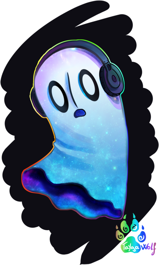 Napstablook By Quasaryote - Undertale Napstablook Galaxy (750x1064), Png Download