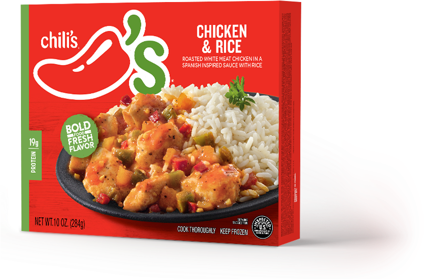 Chilis Chicken Fajita Rice Bowl - 10 Oz Box (858x642), Png Download