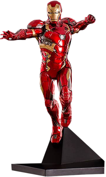 Captain America Civil War - Iron Man Civil War Iron Studios (361x600), Png Download