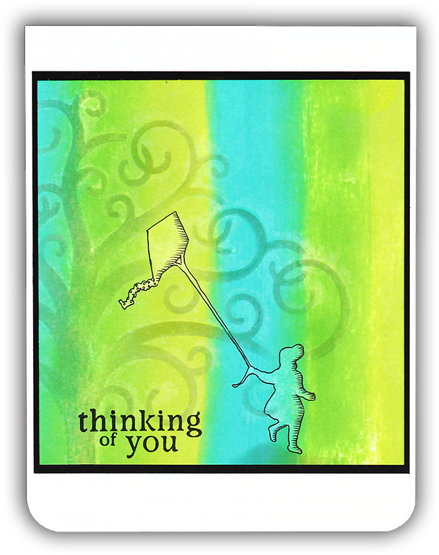 Ombre Reactive Ink Card By Understand Blue - Graphic Design (650x854), Png Download