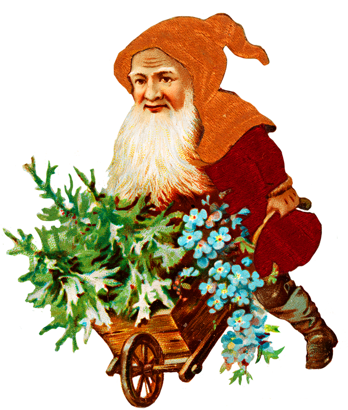 Charming Vintage Christmas Clip Art Clip Art Transparent - Mythical Creatures In Finland (749x886), Png Download