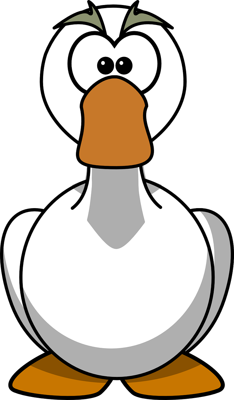 This Thanksgiving Remember The Cooking Thermometer - Cartoon Goose Clipart (749x1280), Png Download