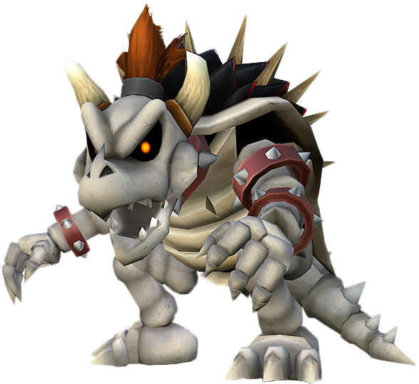 Giga Dry Bowser - Giga Dry Bowser Project M (650x553), Png Download