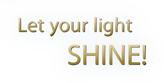 Let Your Light Shine - Calligraphy (562x285), Png Download