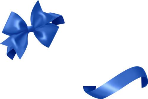 Ribbon Png Image - Blue Silk Ribbon Png (500x335), Png Download